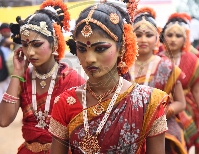 Students In Traditional Dancer Attire