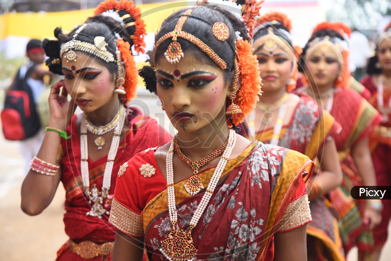 Students In Traditional Dancer Attire