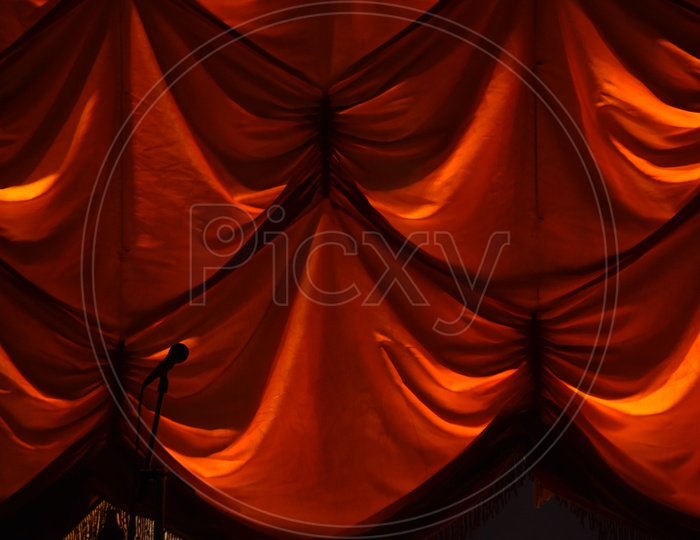 Curtain in a Stage