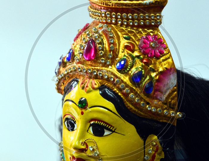 Decorated Hindu Goddess Statue