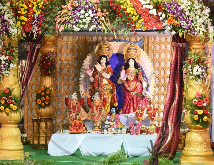 Lord  Sri Krishna and  Radha Idols
