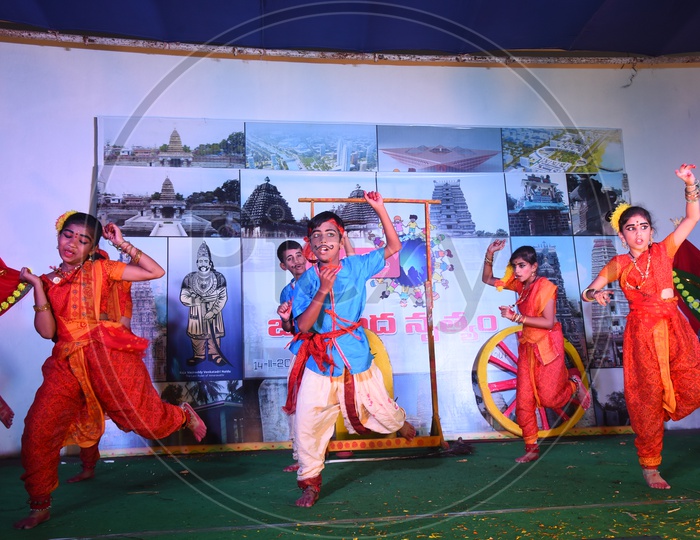 Students Performing On Stage in Event