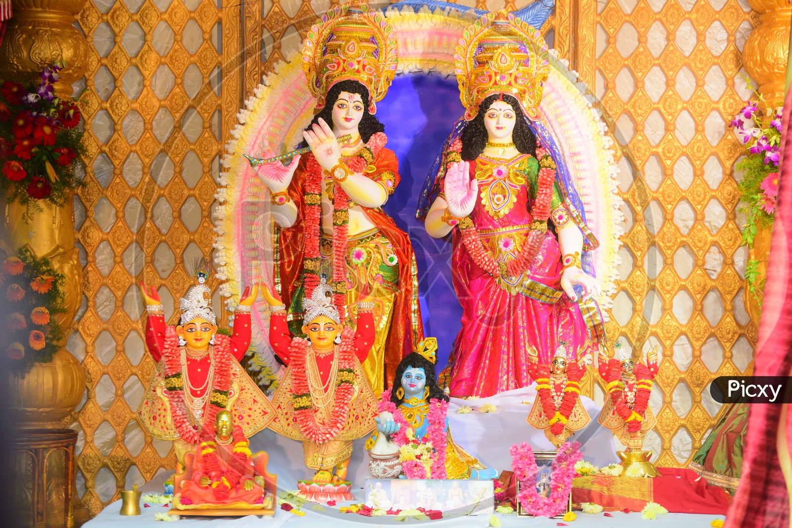 Sri Krishna And Radha Idols In Iskon
