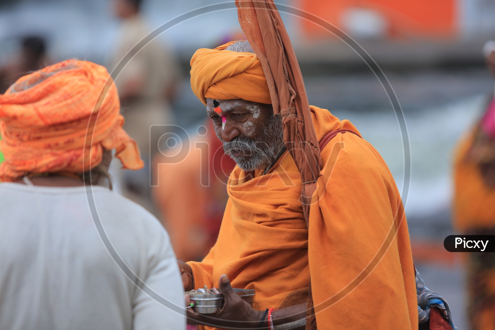 Hindu Baba Or Sadhus In  Kumbh Mela