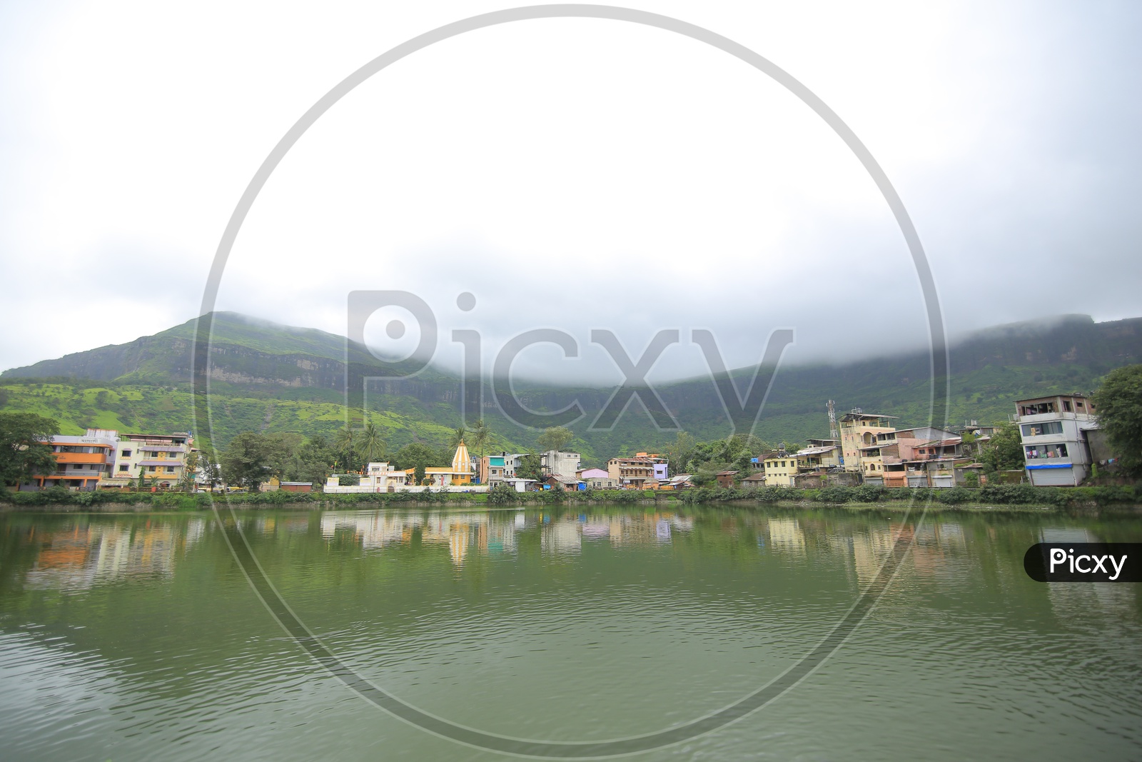 Reflection Of Western Ghats in Pond Water