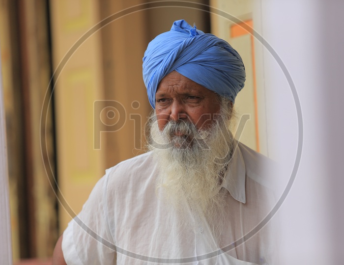 Portrait of an Punjabi Man With Turban