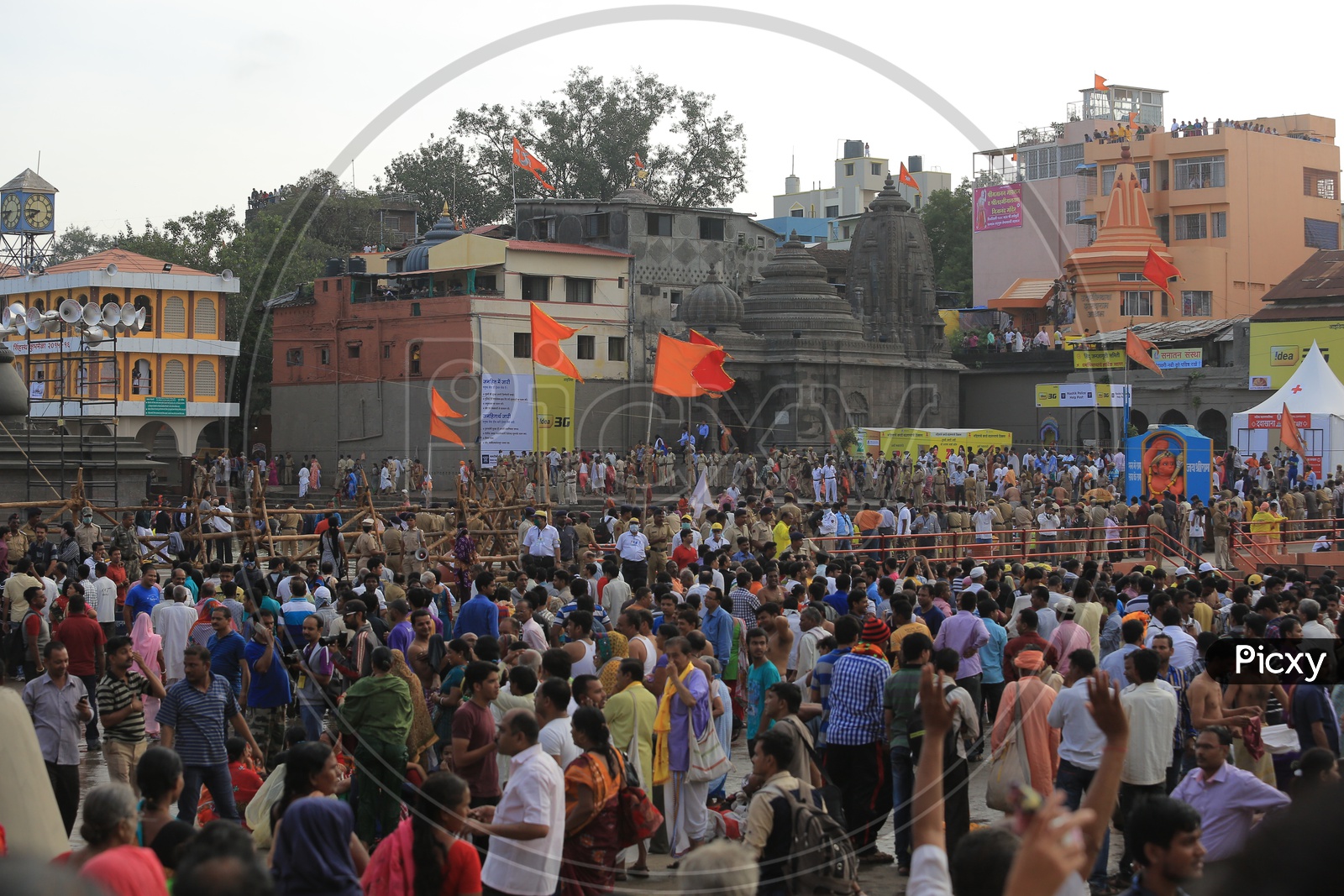 The crowd at Nashik Khumb Mela, 2015
