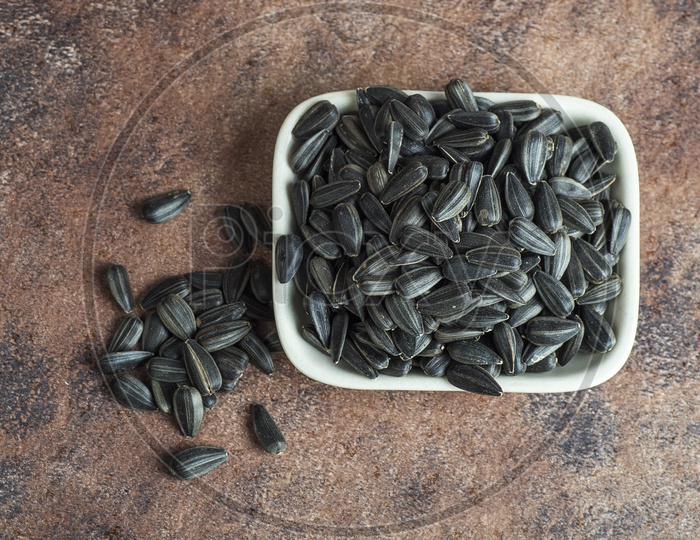 Sunflower seeds in bowl