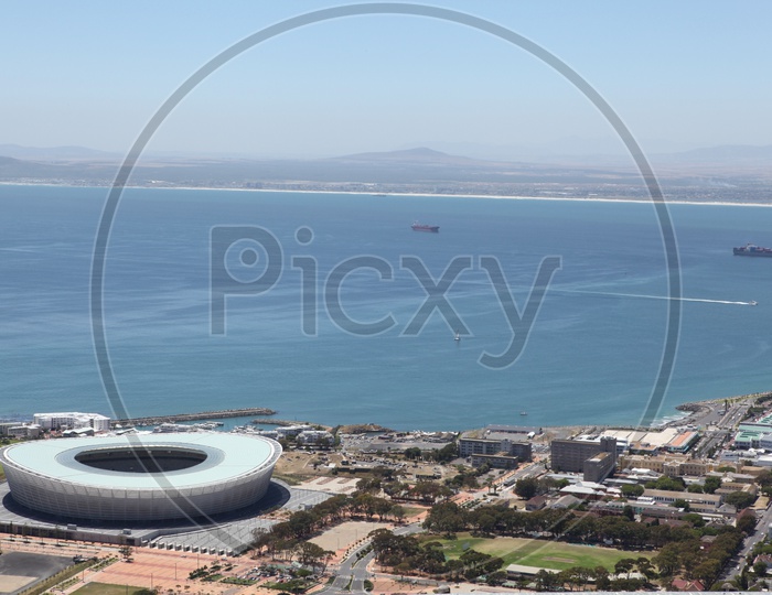 Aerial View of Cape Town Stadium