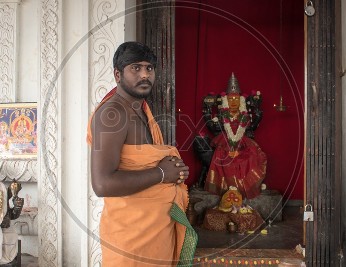 priest in a temple