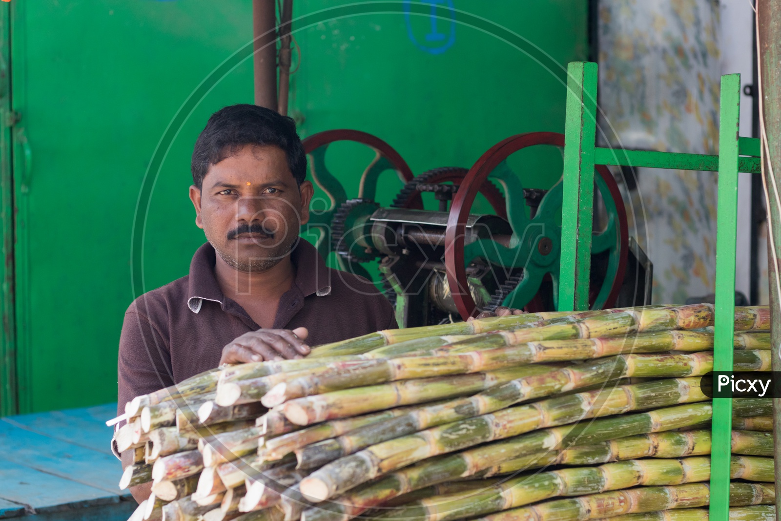 sugar  cane seller
