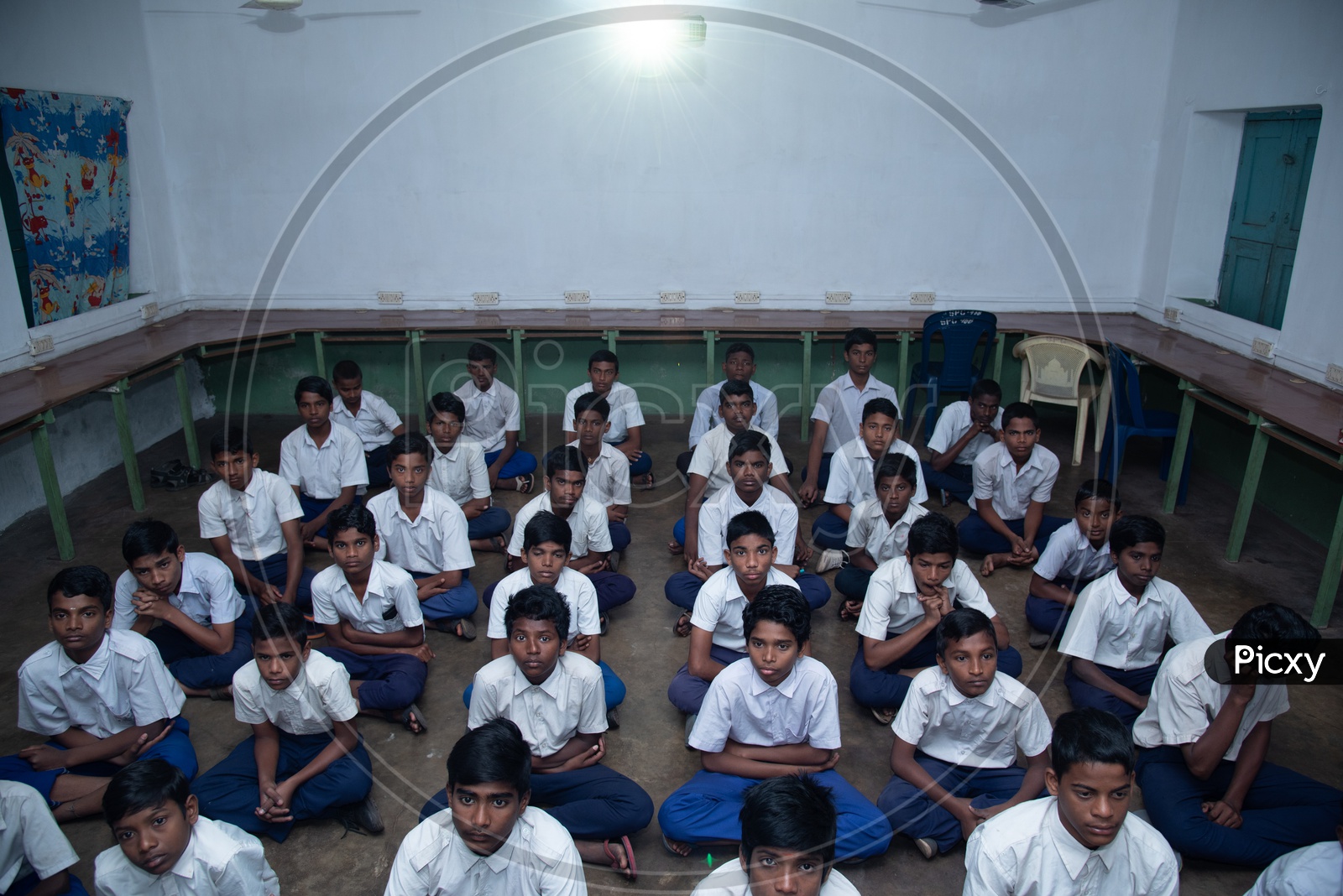 Students in a classroom