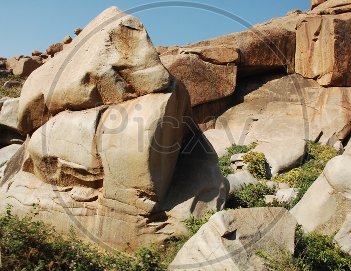 Massive Granite Boulders