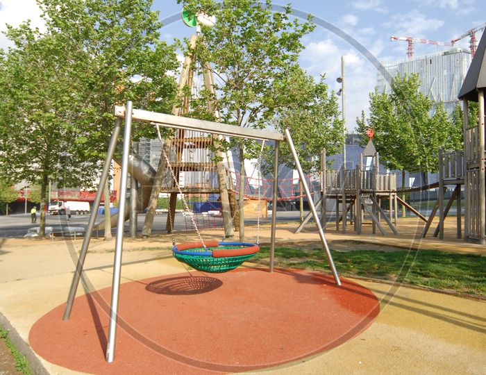 Swing in a play ground