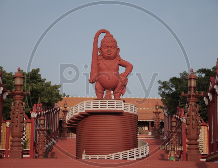 A statue in Ramoji film city