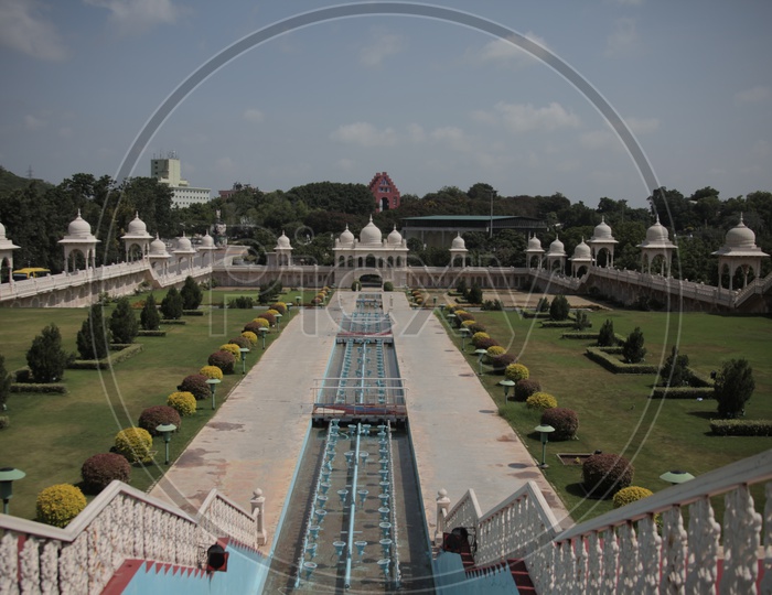 Mughal Garden in Ramoji film city