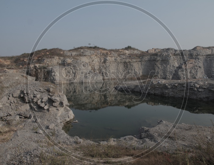 Quarry with water
