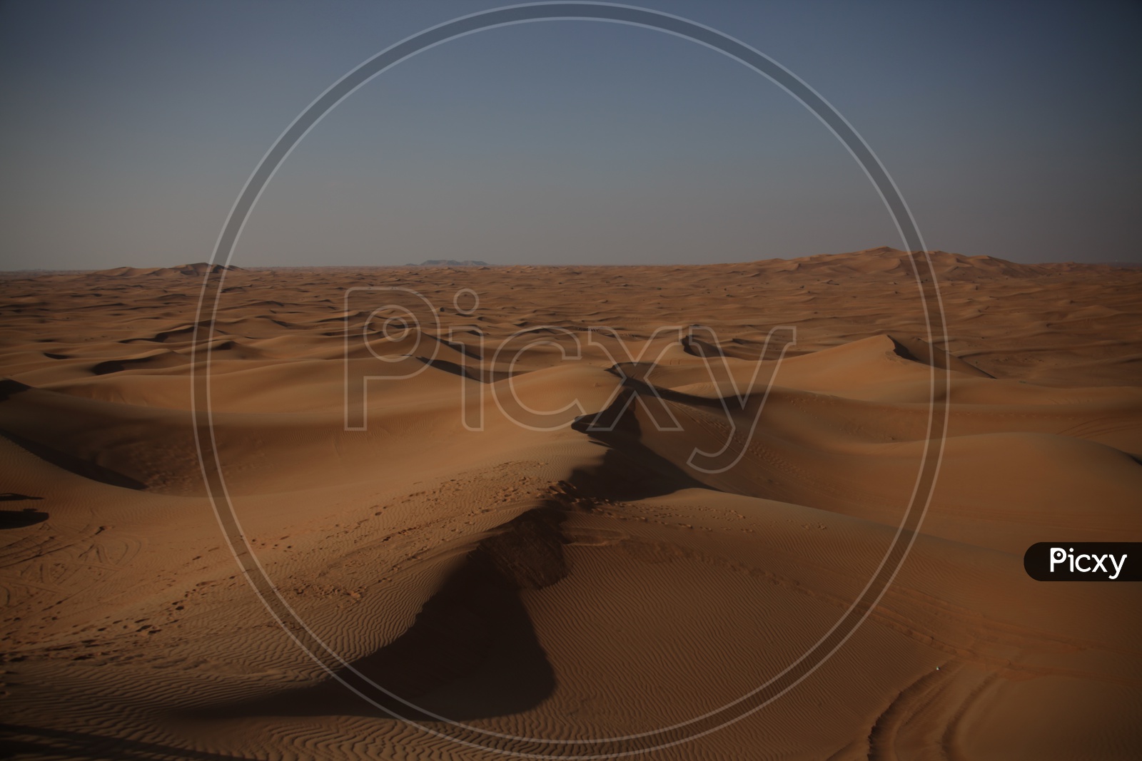 Textures on Sand Dunes of Dubai