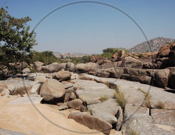 Massive boulders of Granite