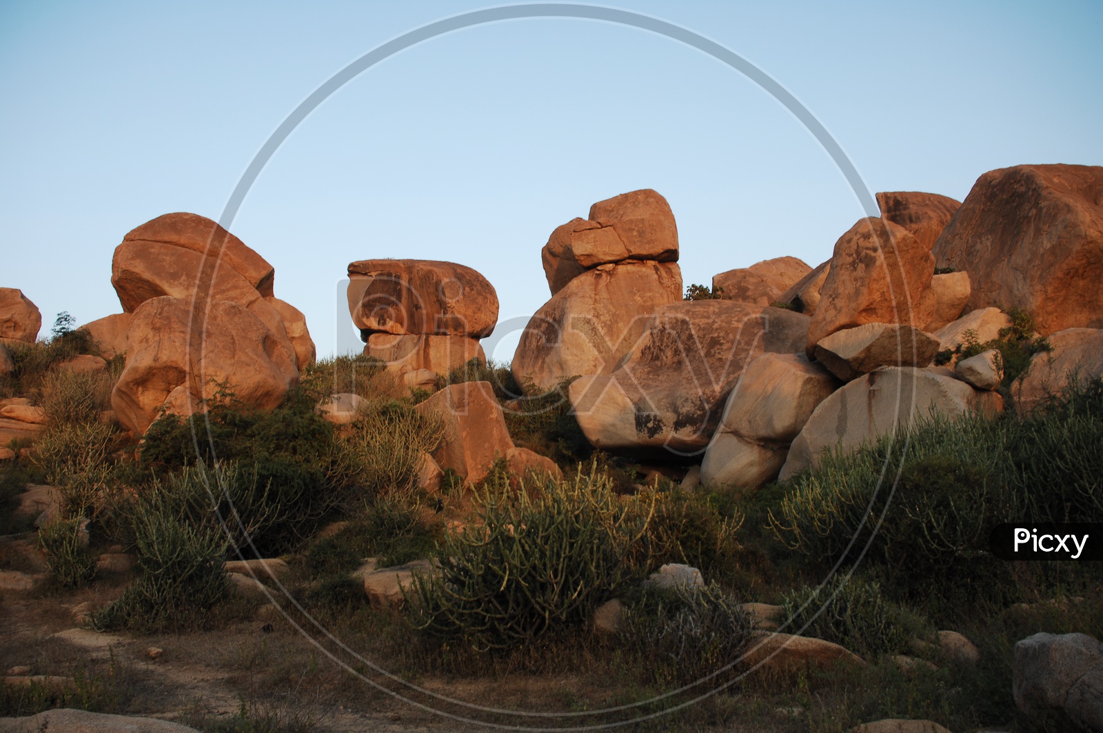 Massive Granite Boulders balancing on one another