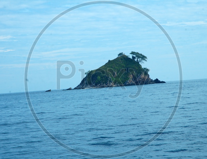 a small island in sea