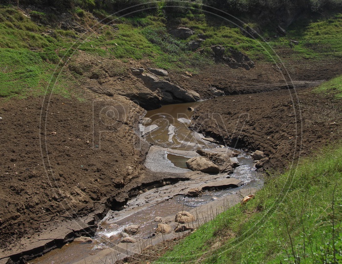 Water stream along the Tea plantations