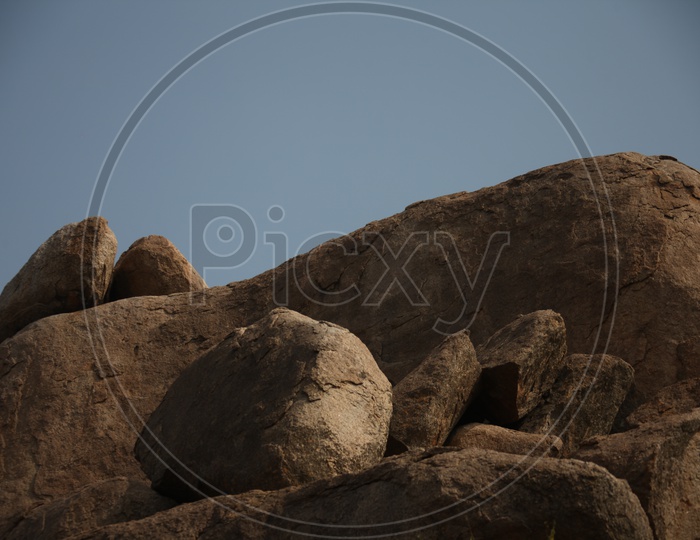 Massive Granite Boulders balanced on one another