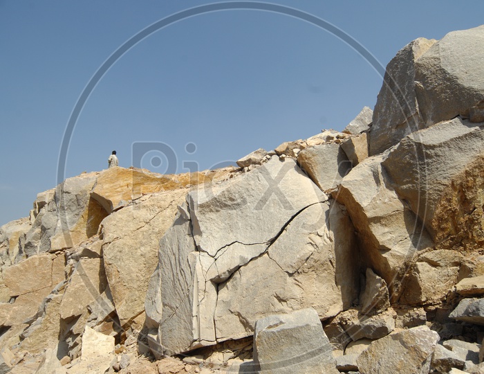 Massive Granite Rock structures