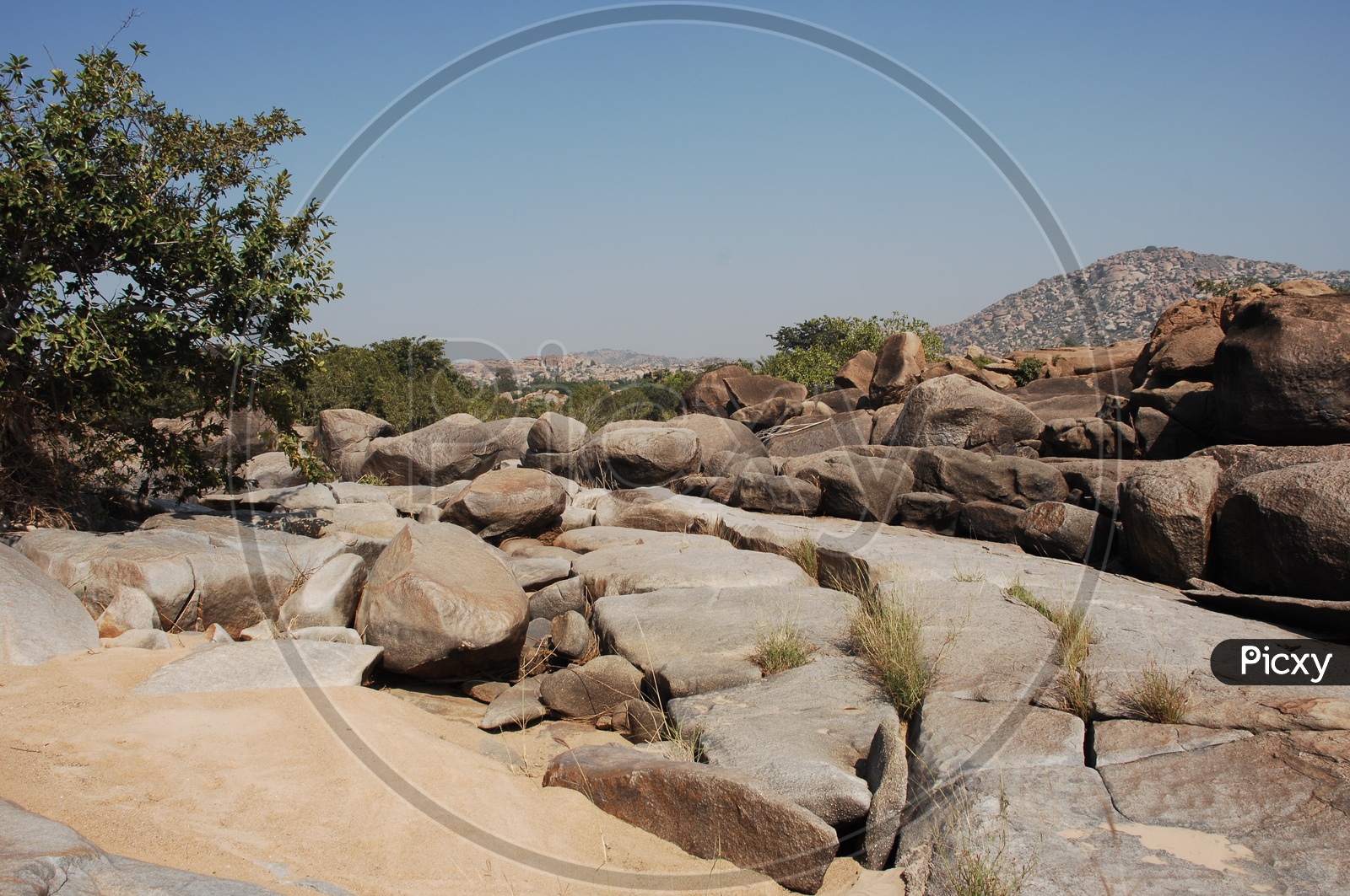 Massive boulders of Granite