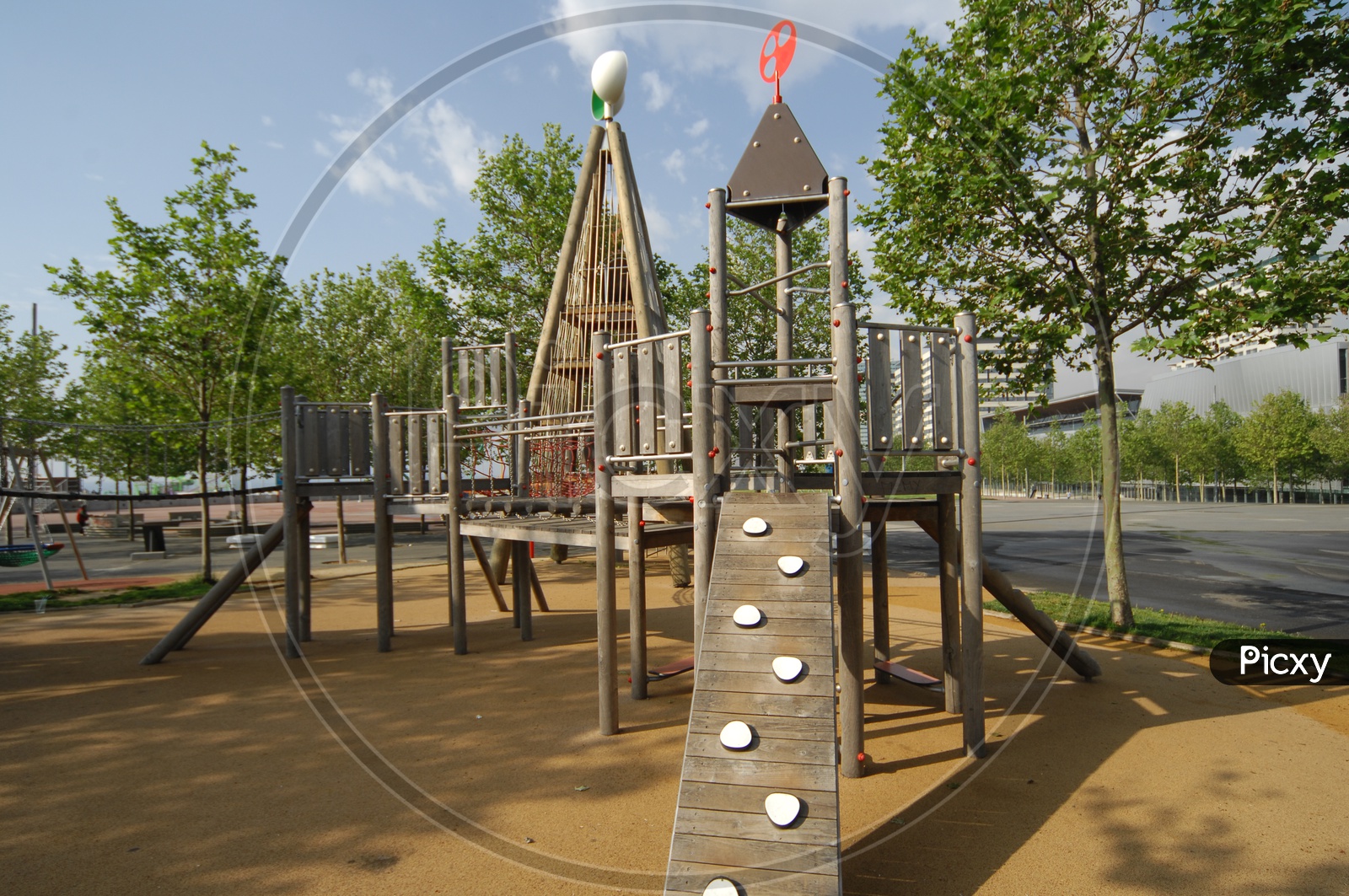 Slide in a playground
