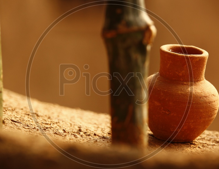 Small clay pot