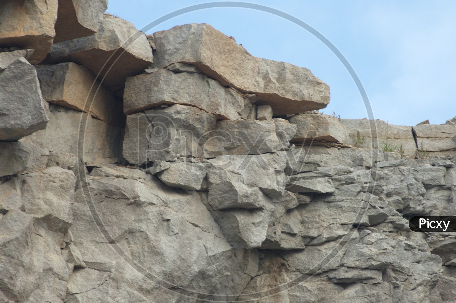 Massive Granite Structures of a Quarry