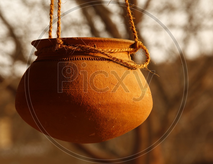 Clay Pot As A Utensil In Village House