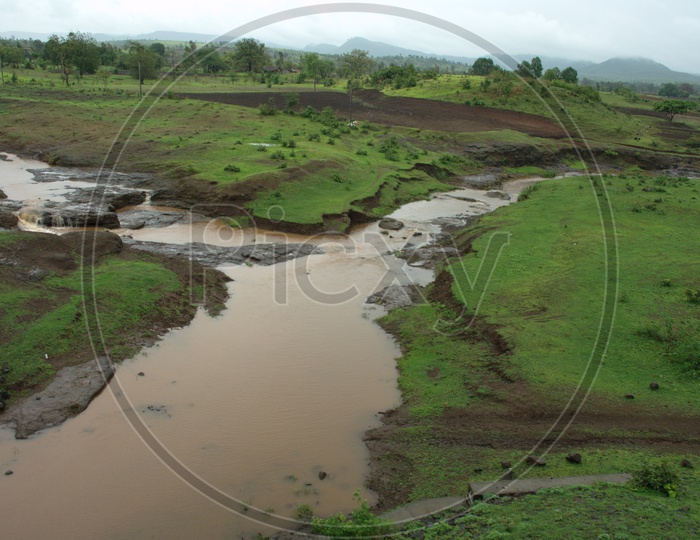 Irrigation Canals in a rural area