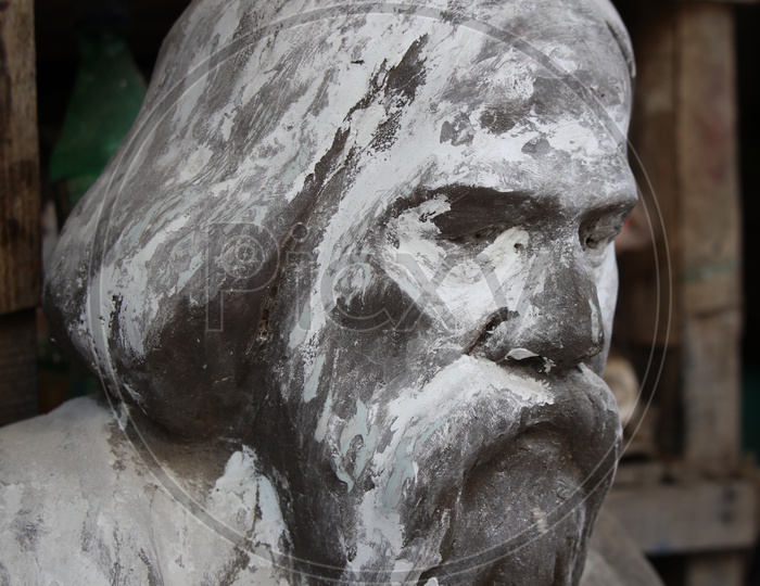 Rabindranath Tagore  Sculpture in Making