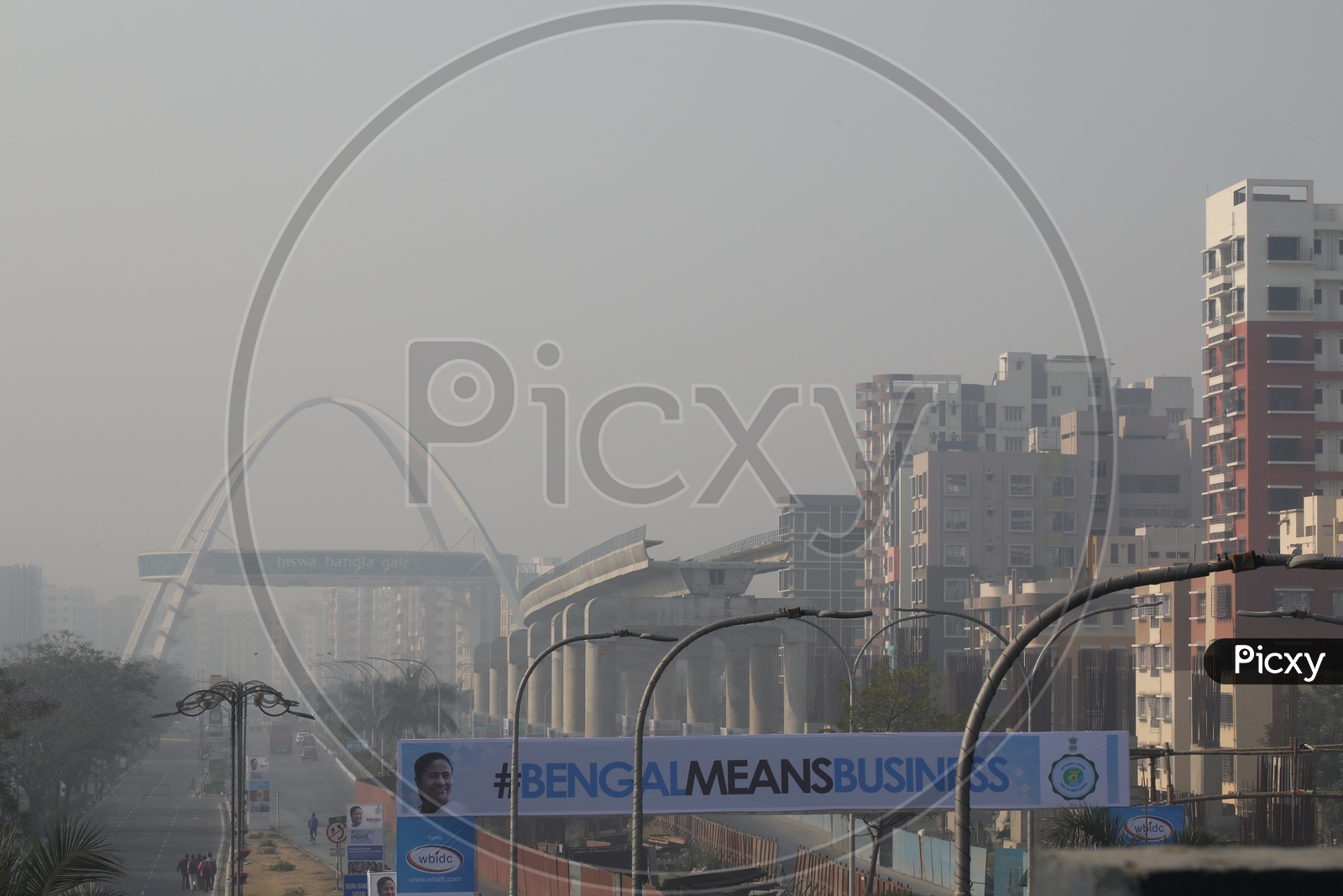 A View of Biswa Bangla Gate Or Kolkata Gate