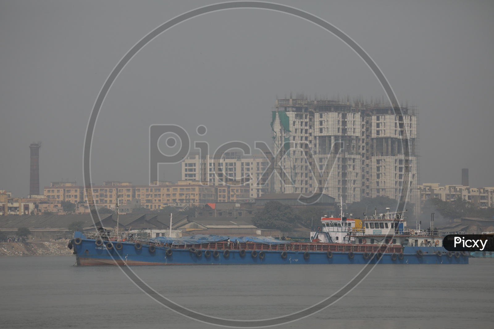 Transport Ships On the Hooghly River