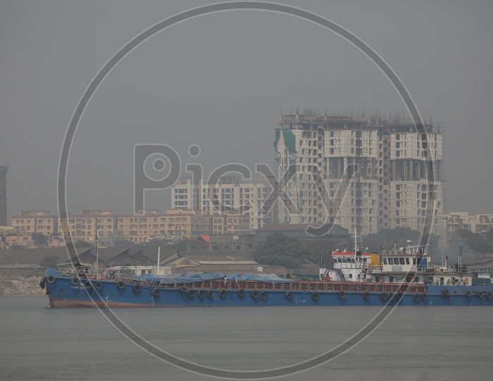 Transport Ships On the Hooghly River