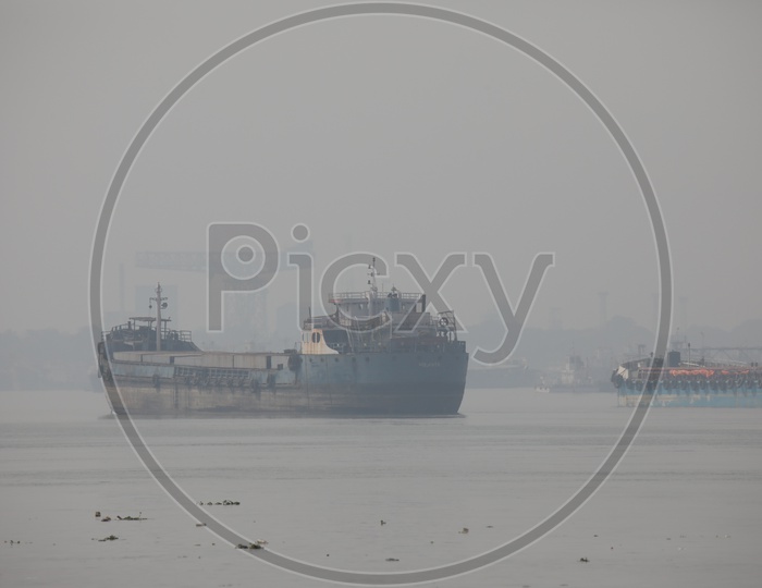 Ship in Backwaters of Kolkata
