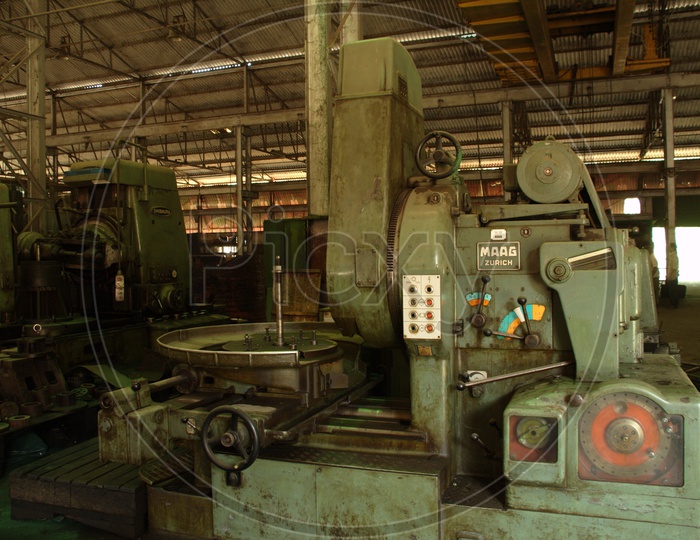 Machinery of an old factory