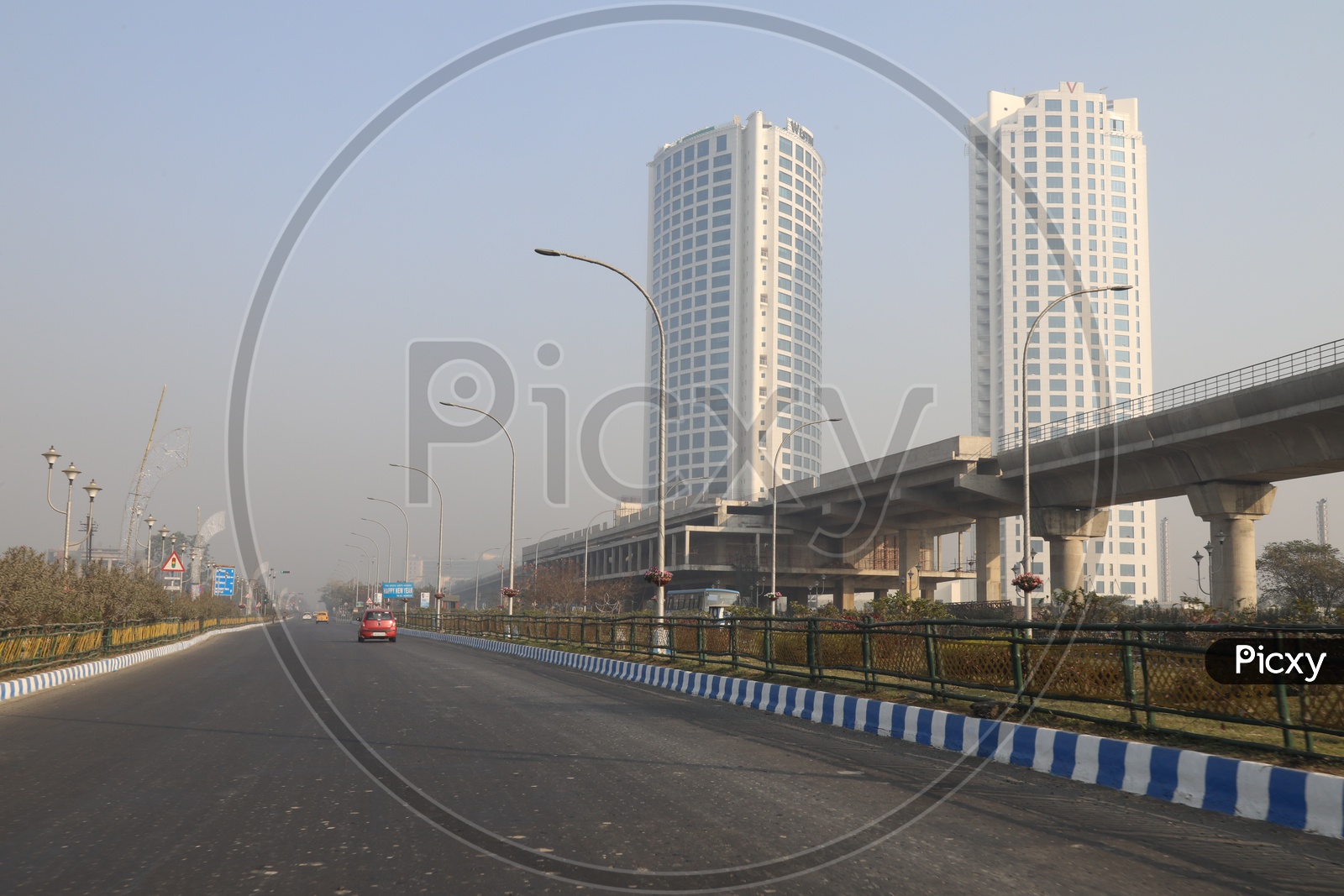 Roads And High Rise Buildings in Kolkata