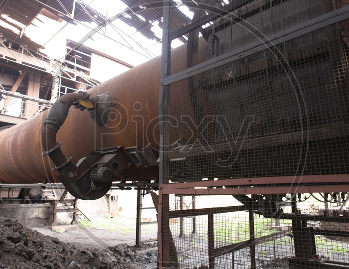 Old and unused factory machinery