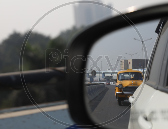 Yellow Taxis In  Kolkata