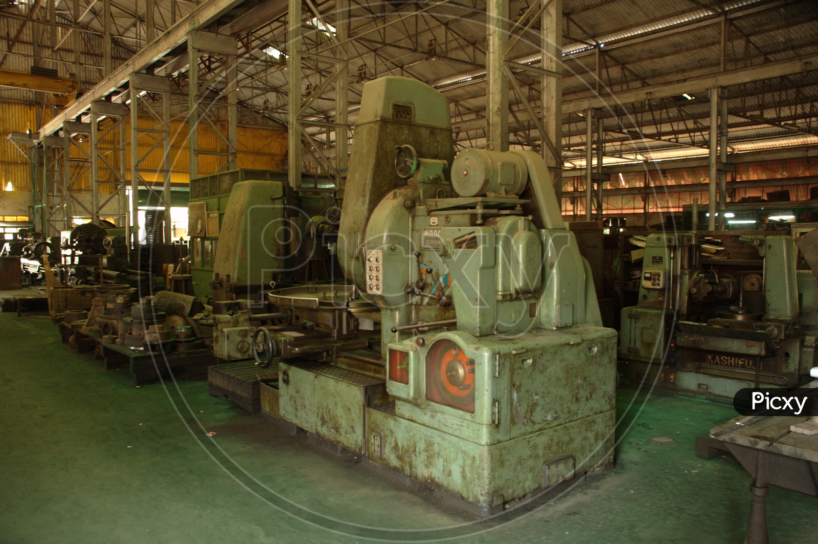 Machinery in a factory