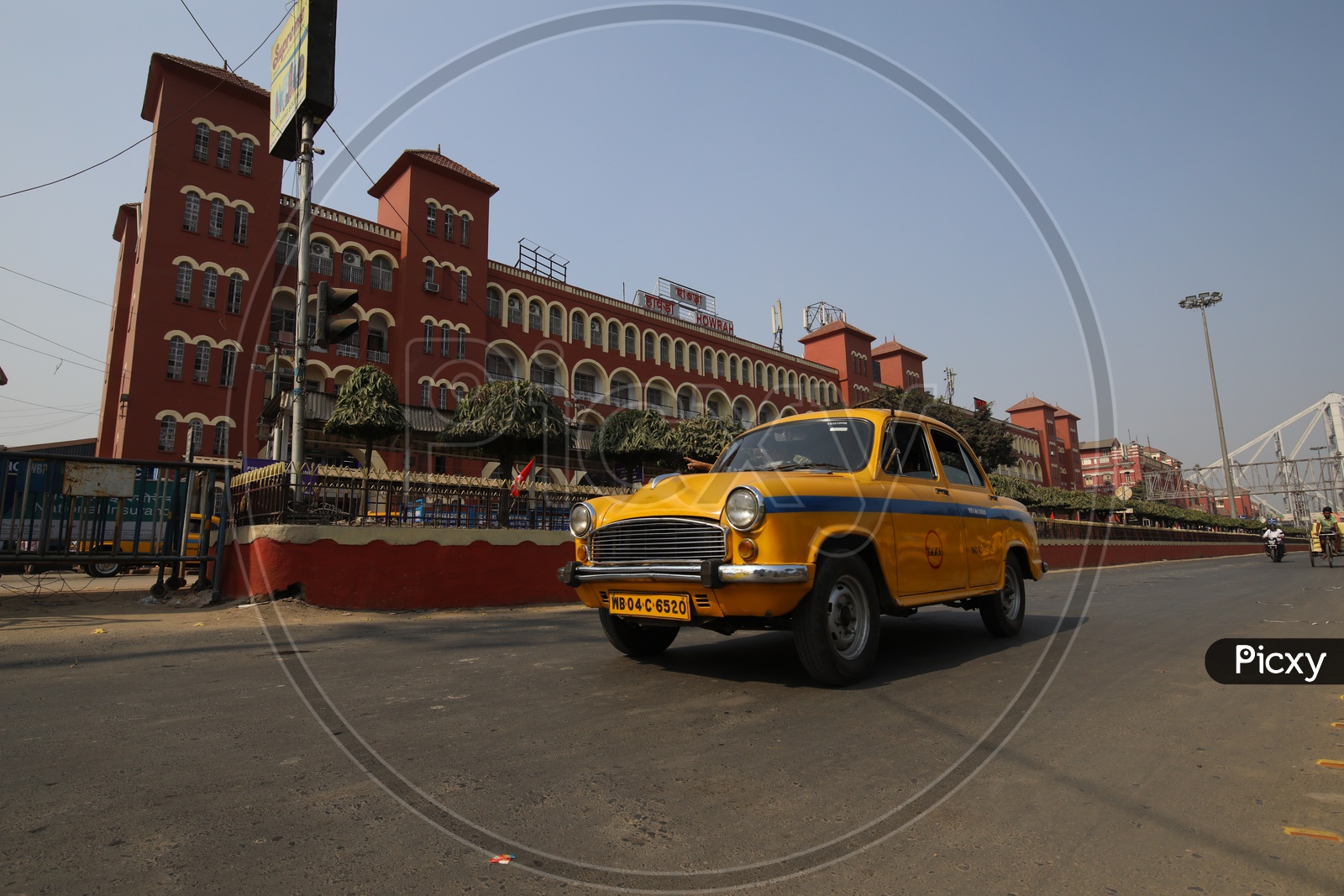 Yellow Color Taxis on kolkata Roads