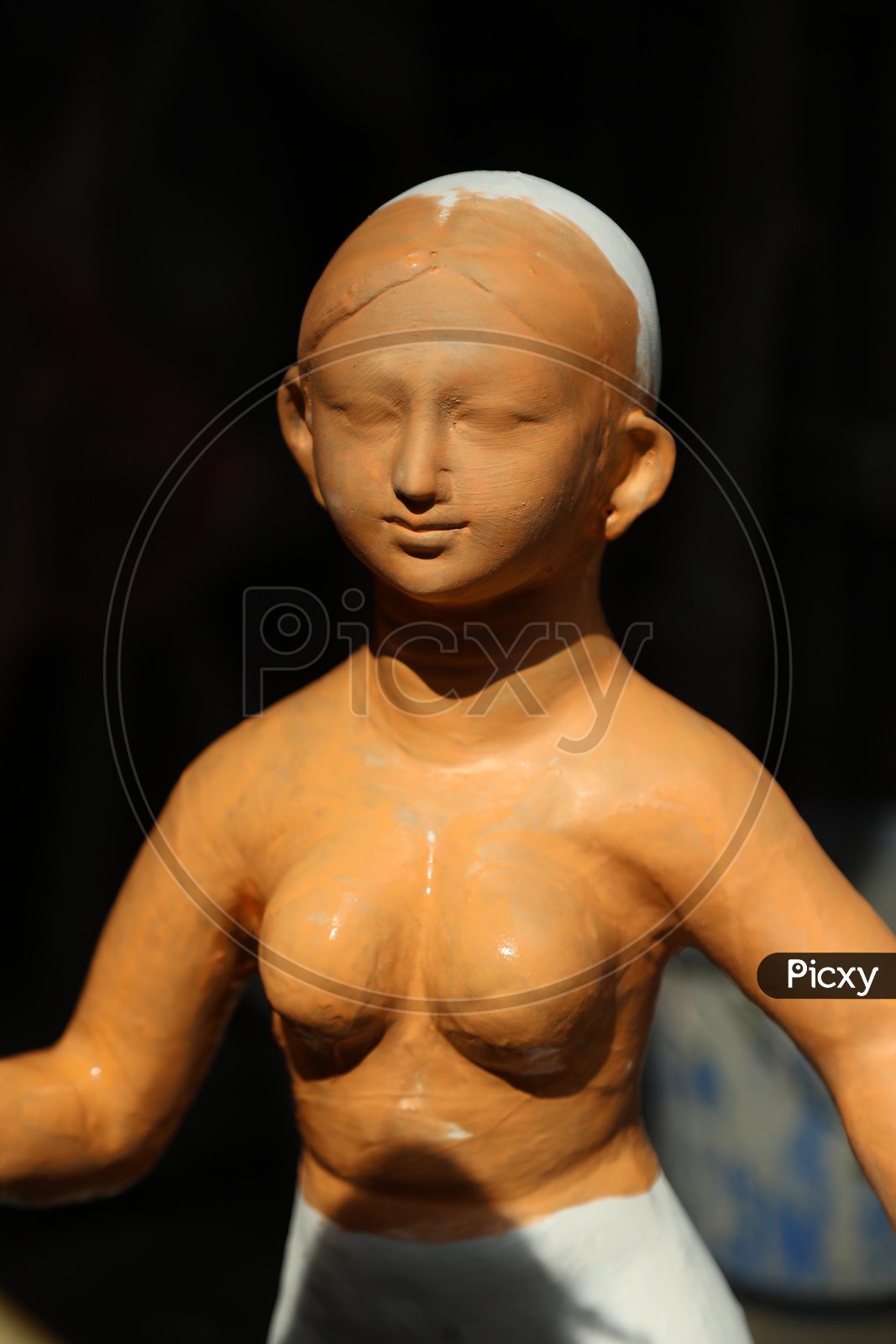 Indian Hindu Goddess Durga Clay Idols Making