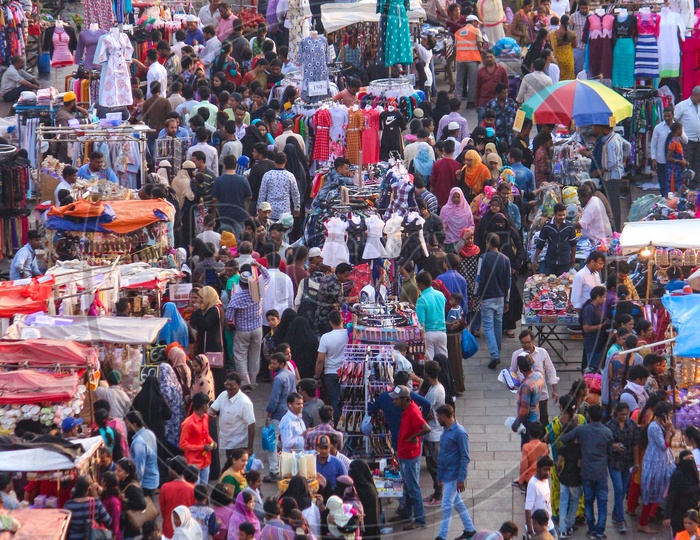 People at Charminar Bazaar