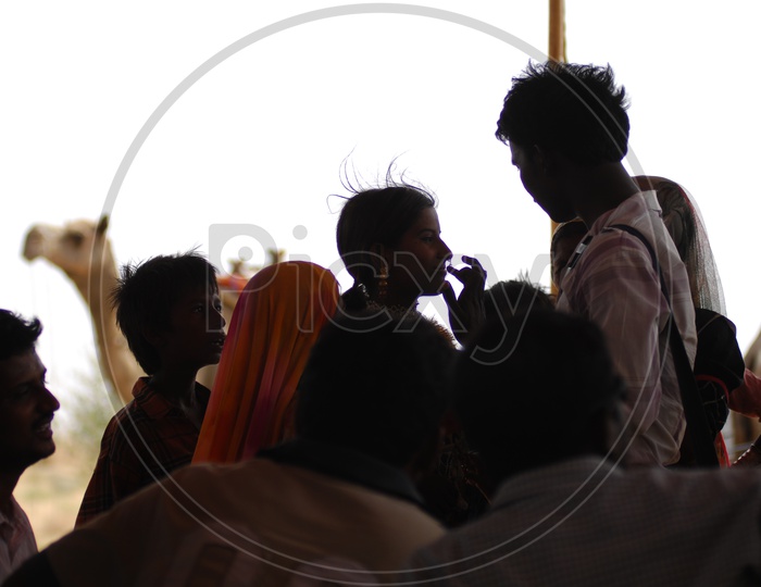 people in Pushkar Camel Fair