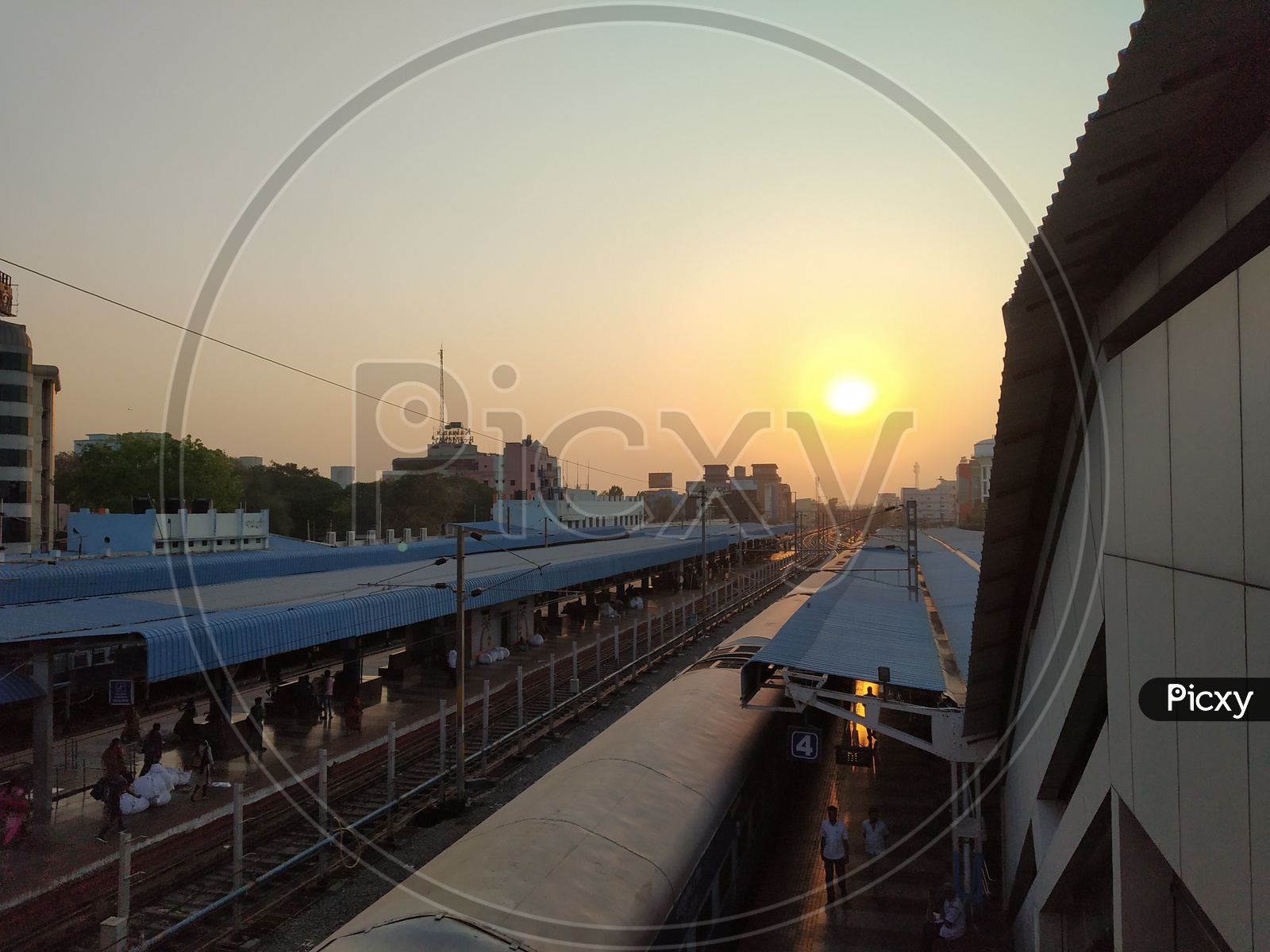 Railway Station during the sunrise
