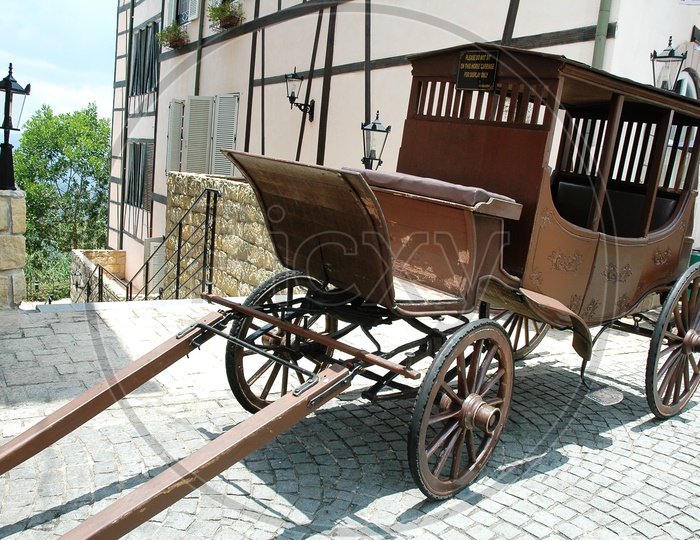 A Horse Cart  Wagon